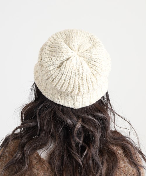 FUZZY KNIT CASQUETTE