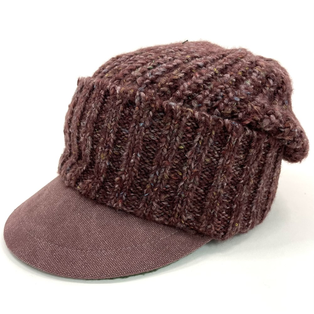 FUZZY KNIT CASQUETTE