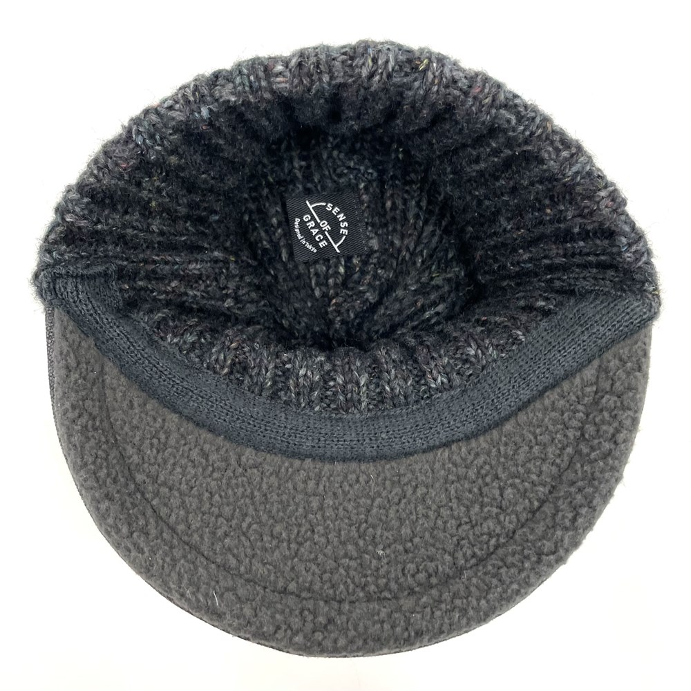 FUZZY KNIT CASQUETTE