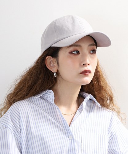 LONG VISOR LINEN CAP