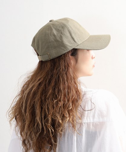 LONG VISOR LINEN CAP