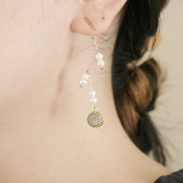 札幌軟石・樹氷（ピアス／イヤリング） | Liaison 【 北海道 スロウ