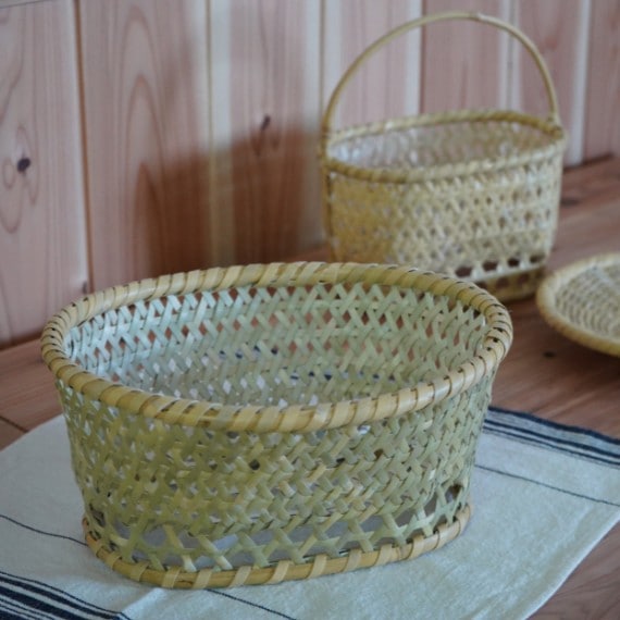 竹細工のかご 竹細工 竹カゴ