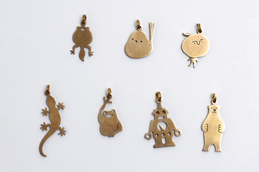 真鍮キーホルダー 白くま | 闇月創房 【 北海道 スロウなお買い物