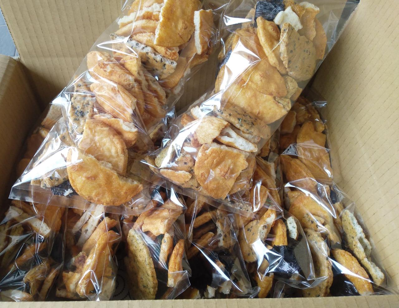 送料込!!久助(ワレ煎餅)段ボール入り