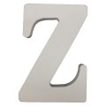 木製アルファベット文字 Z スタンドタイプ 白 1個|苔プリパーツ| 苔プリ
