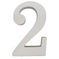 木製数字2 スタンドタイプ 白 1個|苔プリパーツ| 苔プリ