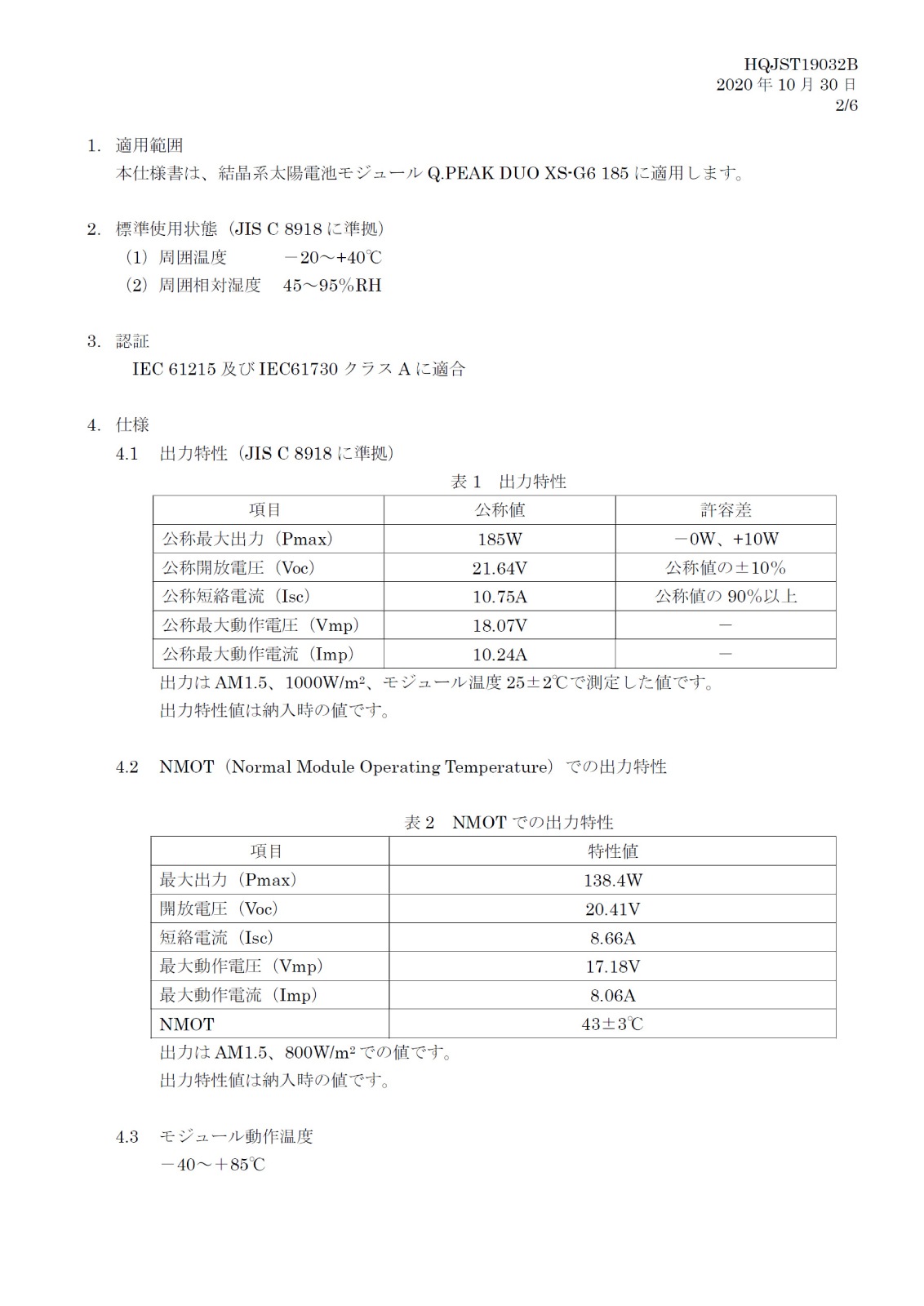 20%OFF����ñ�뾽185W�ۥϥ�ե�Q���륺 ���۸��ѥͥ� Q.PEAK DUO XS-G6 185