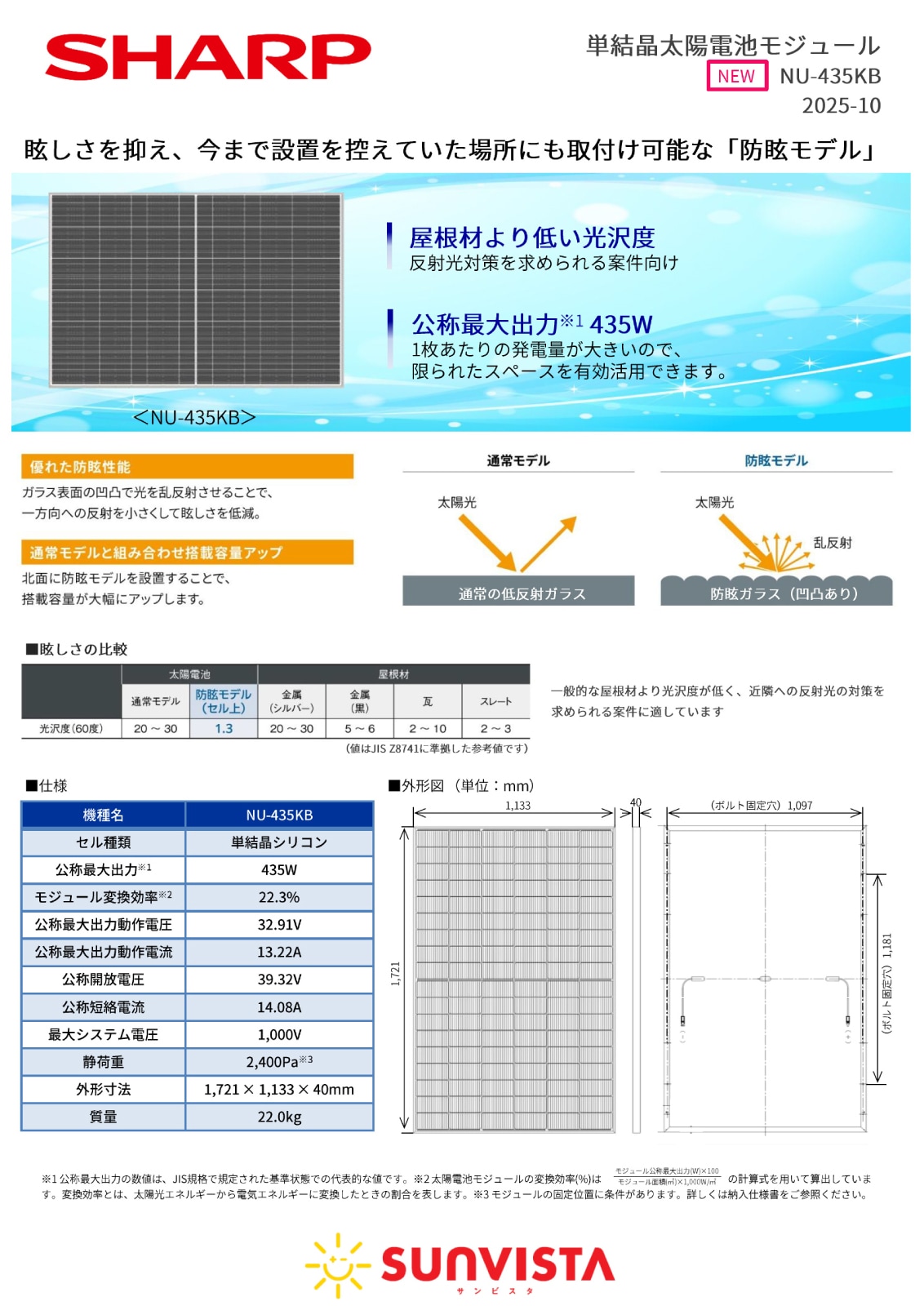 ��ñ�뾽435W �����ۥ��㡼�� ���۸��ѥͥ� NU-435KB