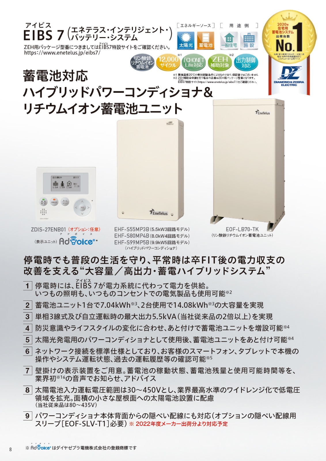 7.04kWhۥ䥼֥ŵ EIBS7 ӥ˥å EOF-LB70-TK