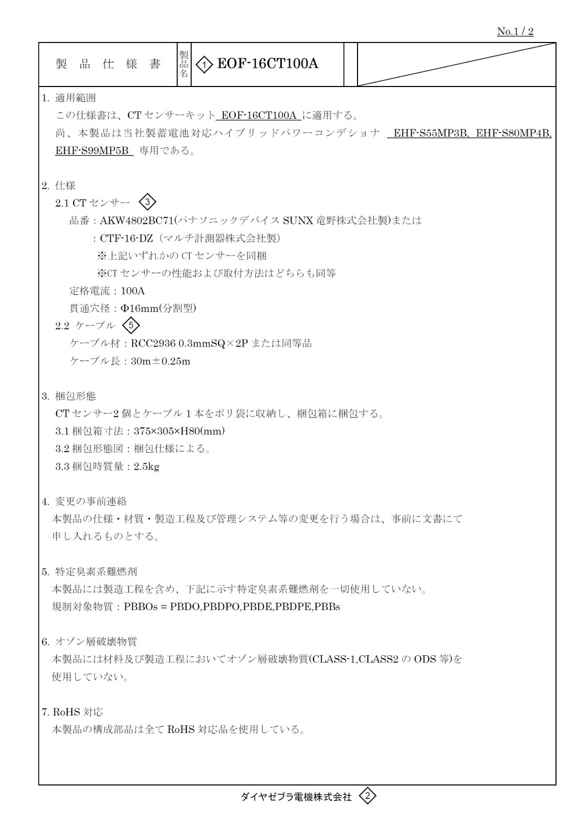 EIBS7ɬ 䥼֥ŵ CT󥵡å(CT󥵡ľ1636mm󥵡CT֥30m)