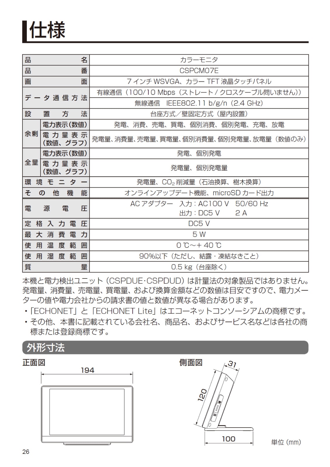 ���ʥǥ����󥽡��顼 ���顼��˥� CSPCM07E