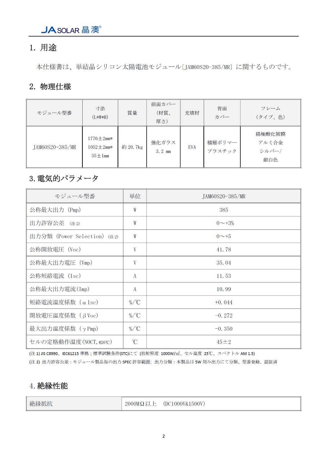 ñ뾽385WJA顼 ۸ѥͥ JAM60S20-385/MR