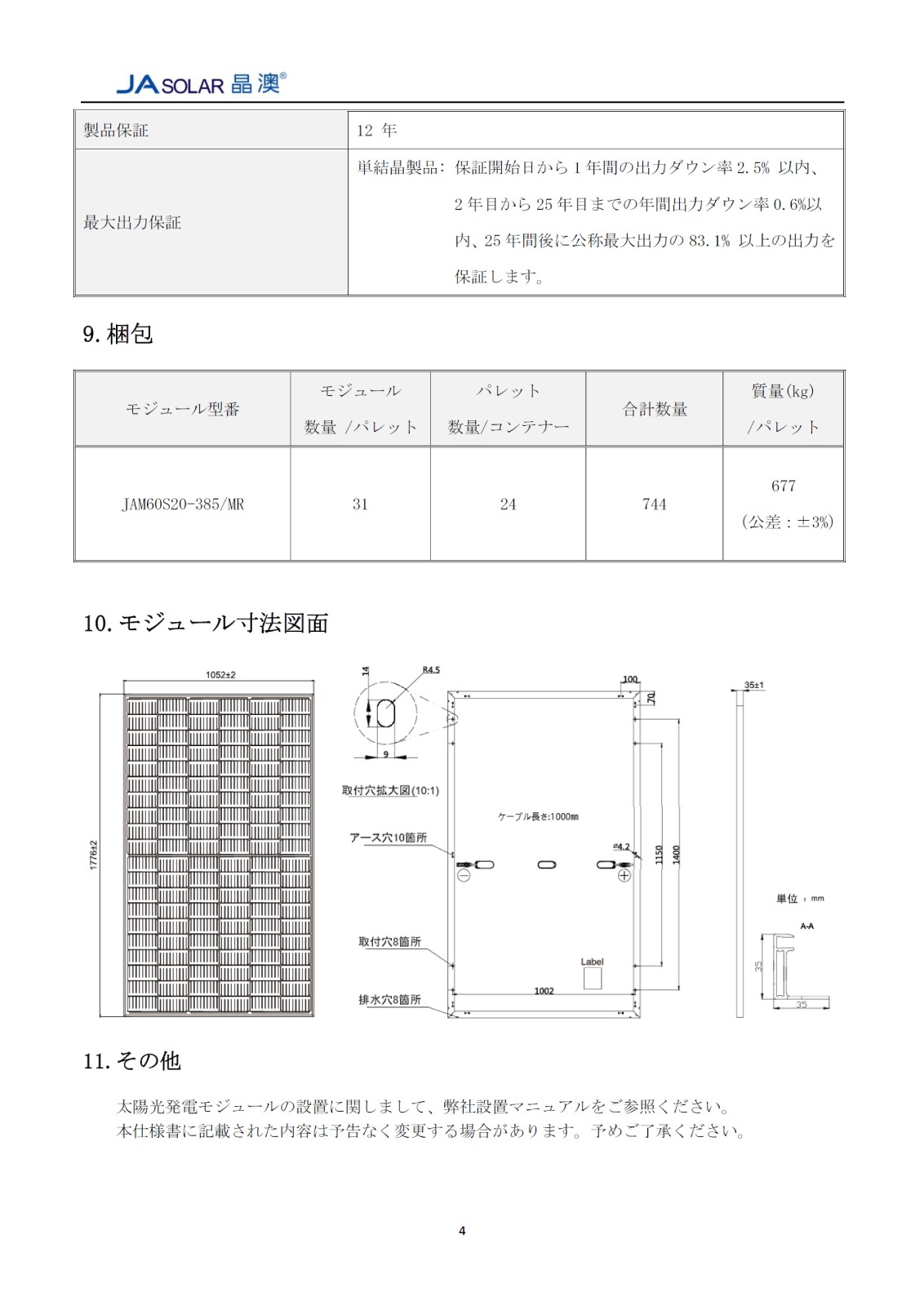 ñ뾽385WJA顼 ۸ѥͥ JAM60S20-385/MR