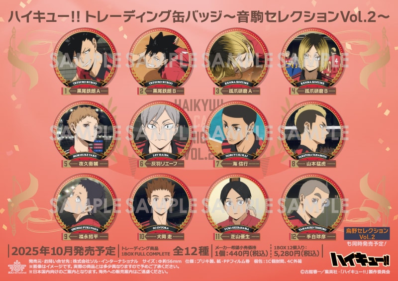ハイキュー　缶バッジ　特典　非売品　合同練習会　2019 ハイキュー 合同練習会 2020 ジャンプショップ 缶バッジ