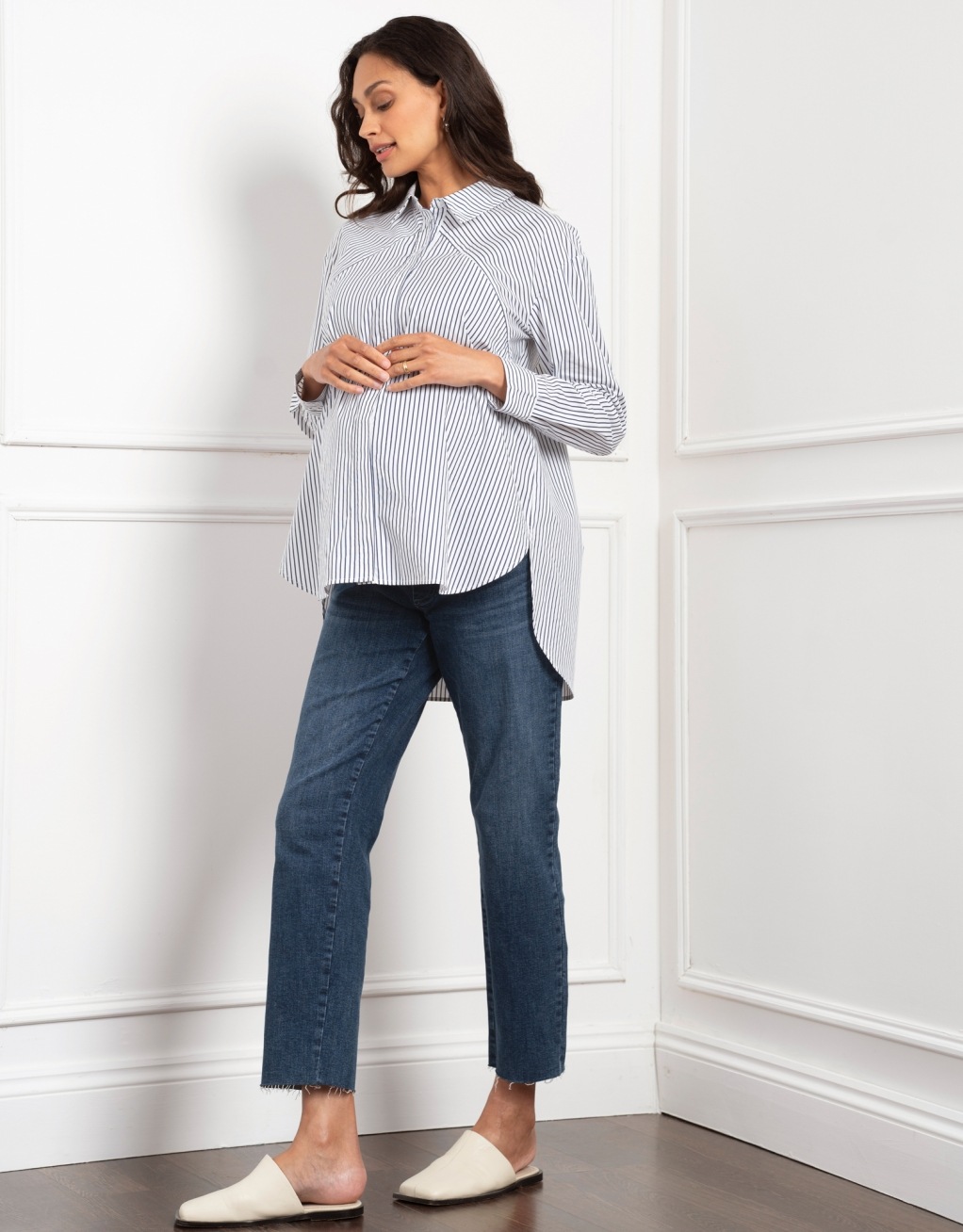 Seraphine SAKURA（サクラ） ＜授乳対応＞ピンストライプマタニティ