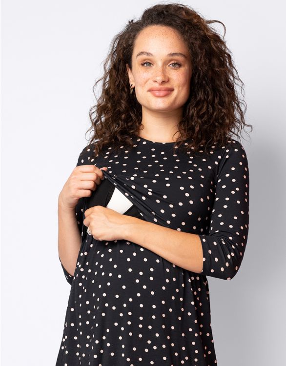 Seraphine YOKO （ヨーコ）＜授乳対応＞ニットトップマタニティミディ  