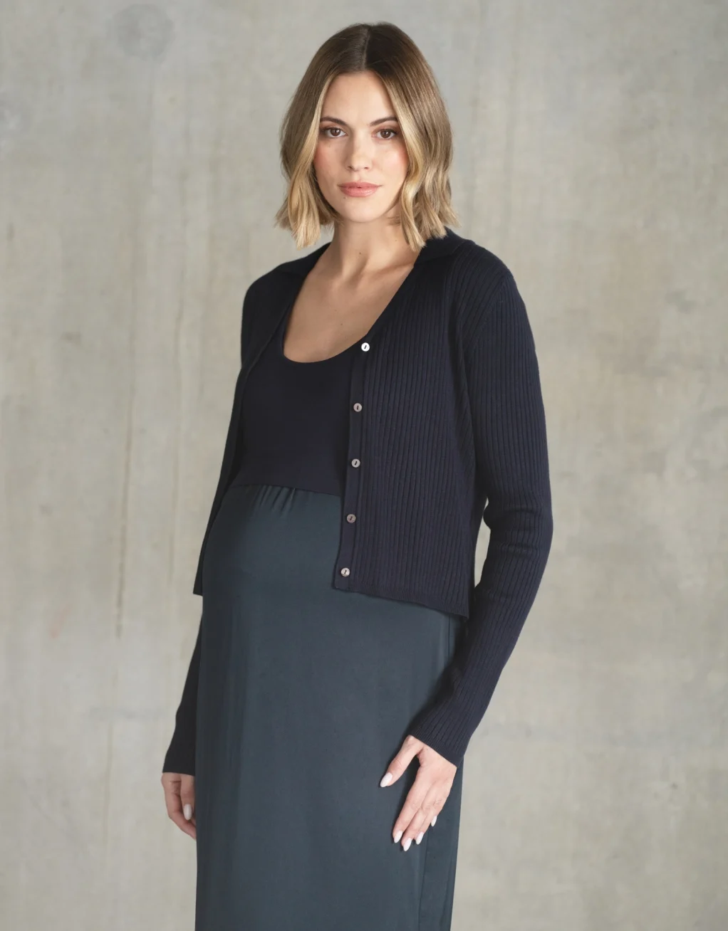 Seraphine 新品 UK8 授乳可 ニットトップマタニティミディ