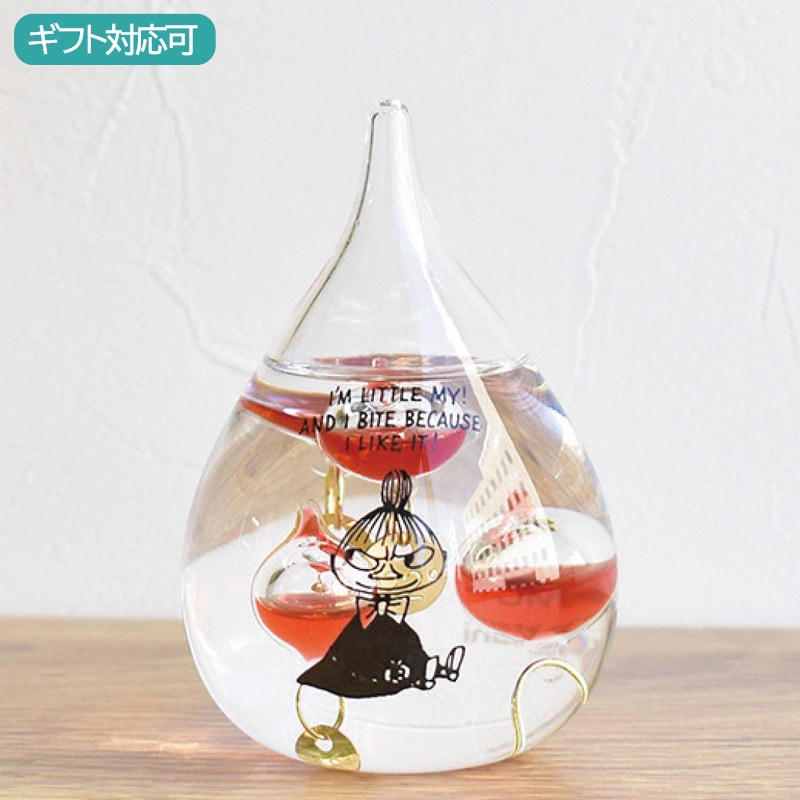 ムーミン リトルミイ ガラスフロート温度計 しずく