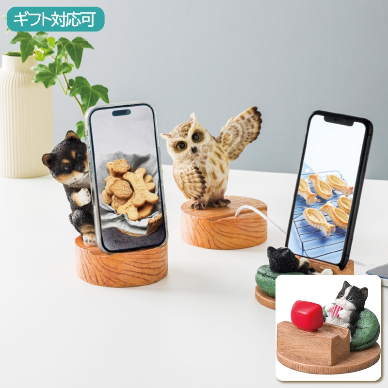 ベニーズ スマホスタンド(ハチワレ)