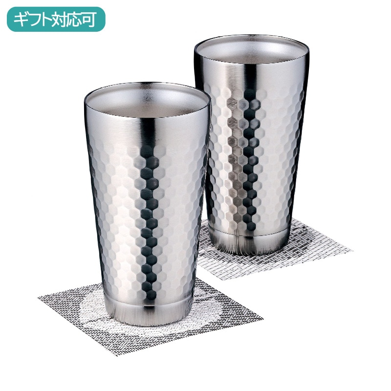 ツチメ 2層タンブラーペア350ml(コースター付)