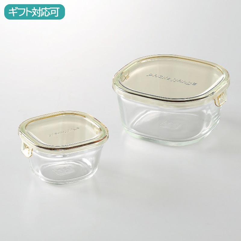 iwaki パック＆レンジ角型2点セットS(耐熱ガラス)