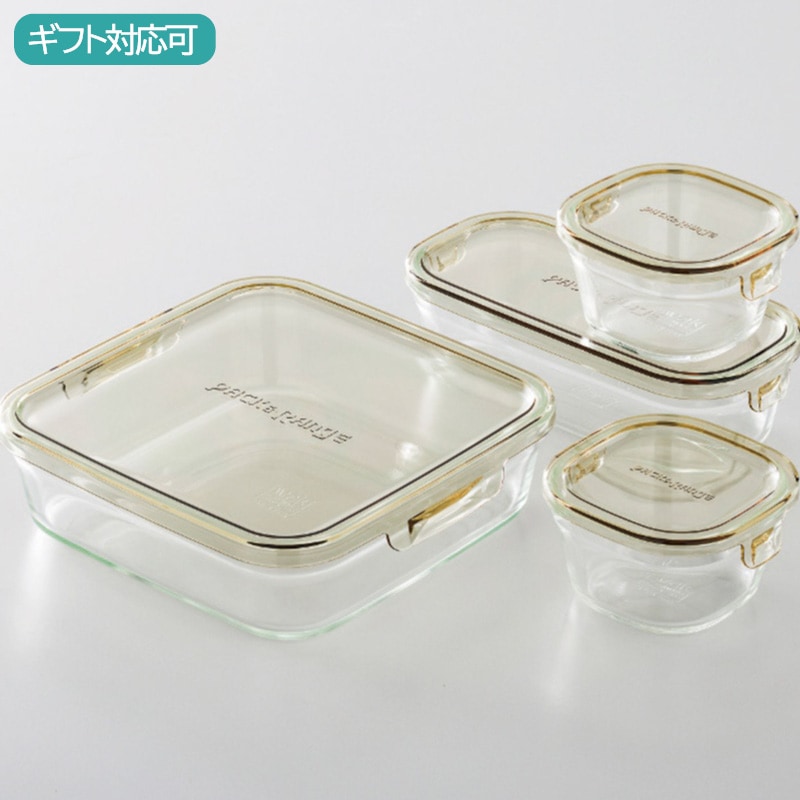 iwaki パック＆レンジシステムセットミニ(耐熱ガラス)