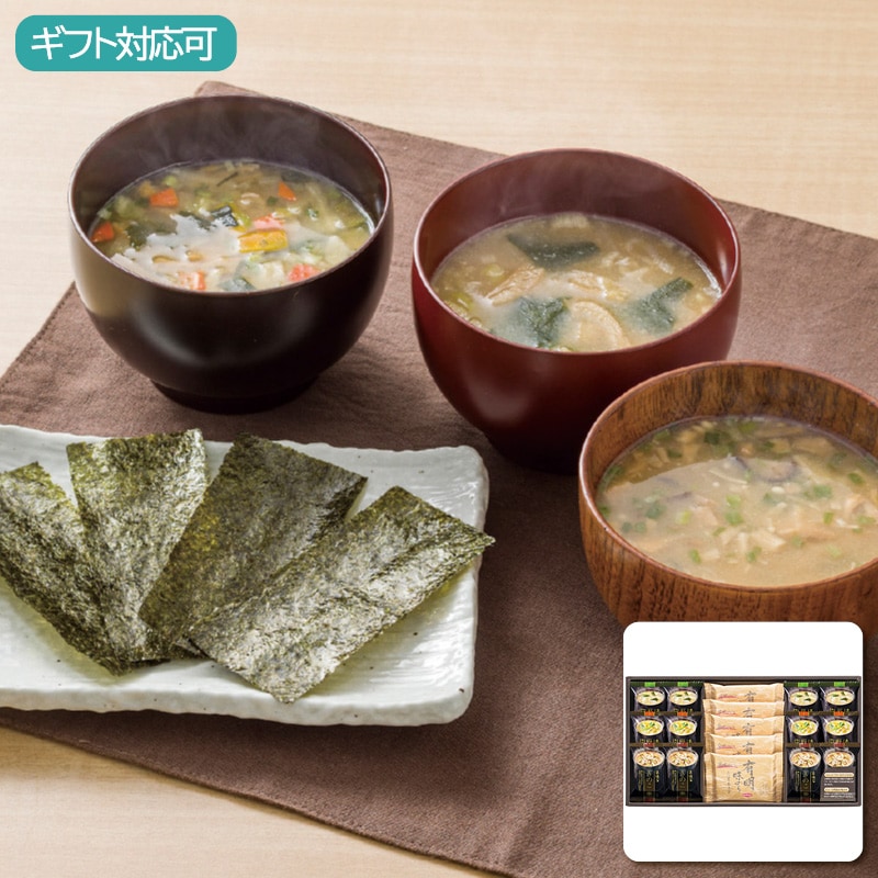 フリーズドライみそ汁＆有明味のりセット NF-CO