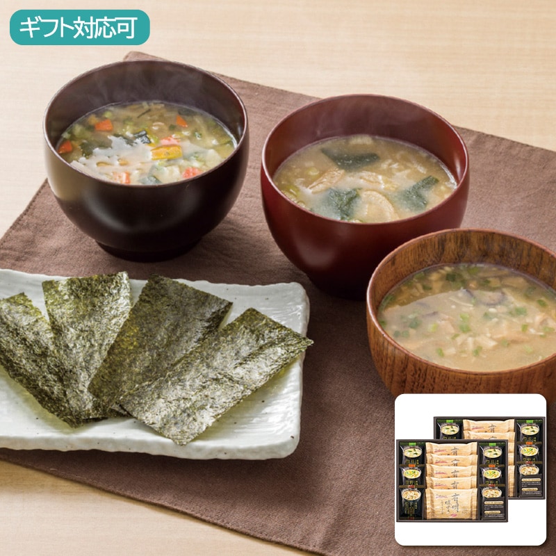 フリーズドライみそ汁＆有明味のりセット NF-DO