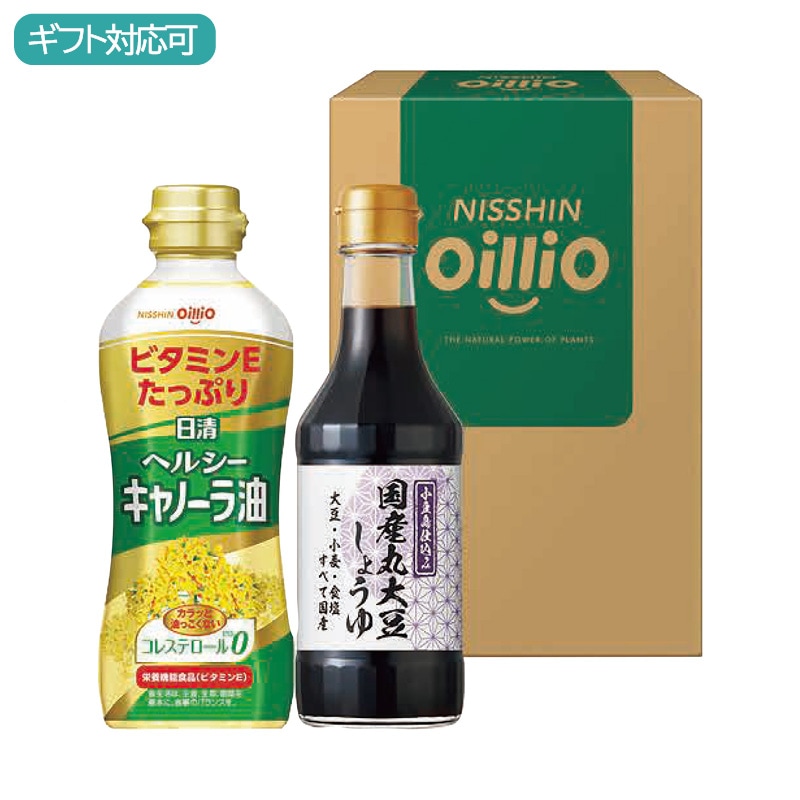 日清オイリオ 日清ヘルシーオイル＆国産丸大豆醤油ギフト TOS-10A