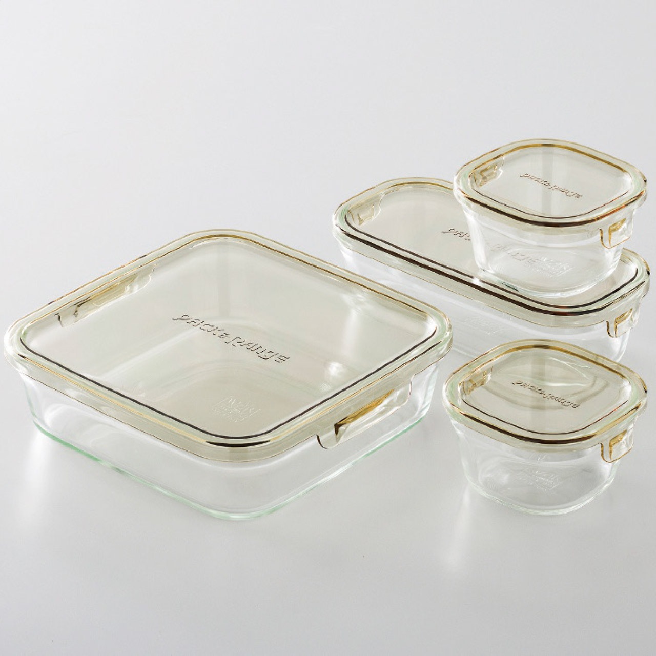 iwaki パック＆レンジシステムセットミニ(耐熱ガラス)