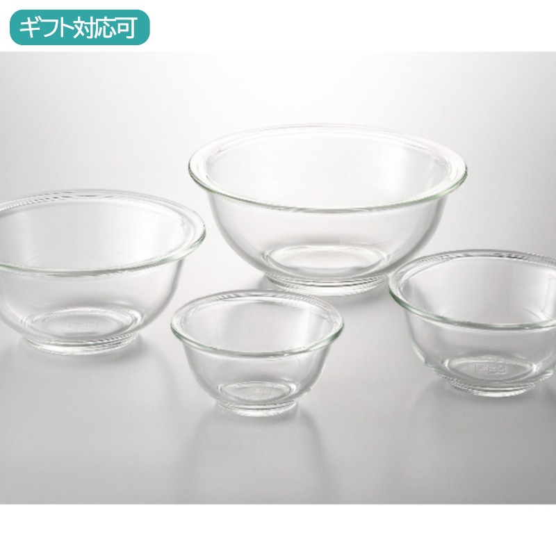 iwaki ボウル4点セット(耐熱ガラス)