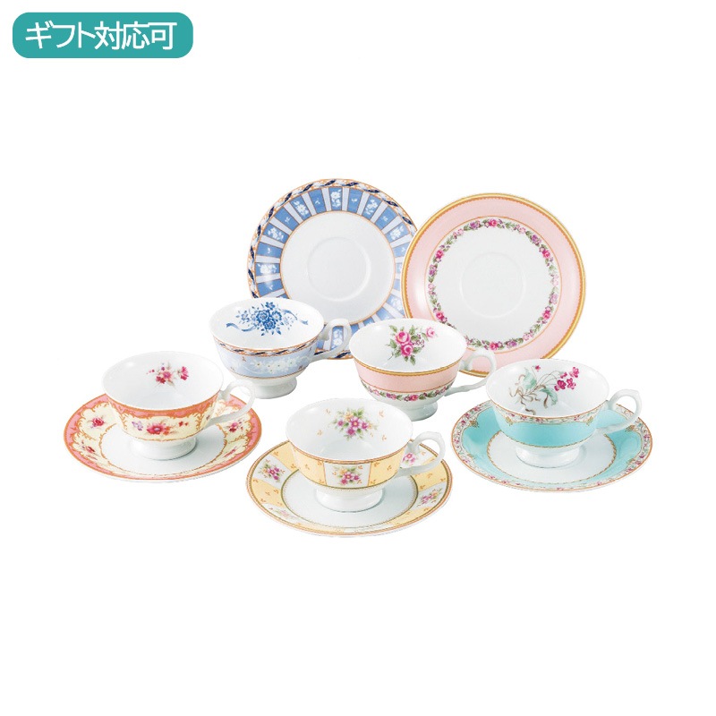 ナルミ フローラルブティック 5客アソート碗皿
