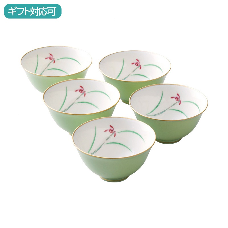 香蘭社 らん 湯呑揃