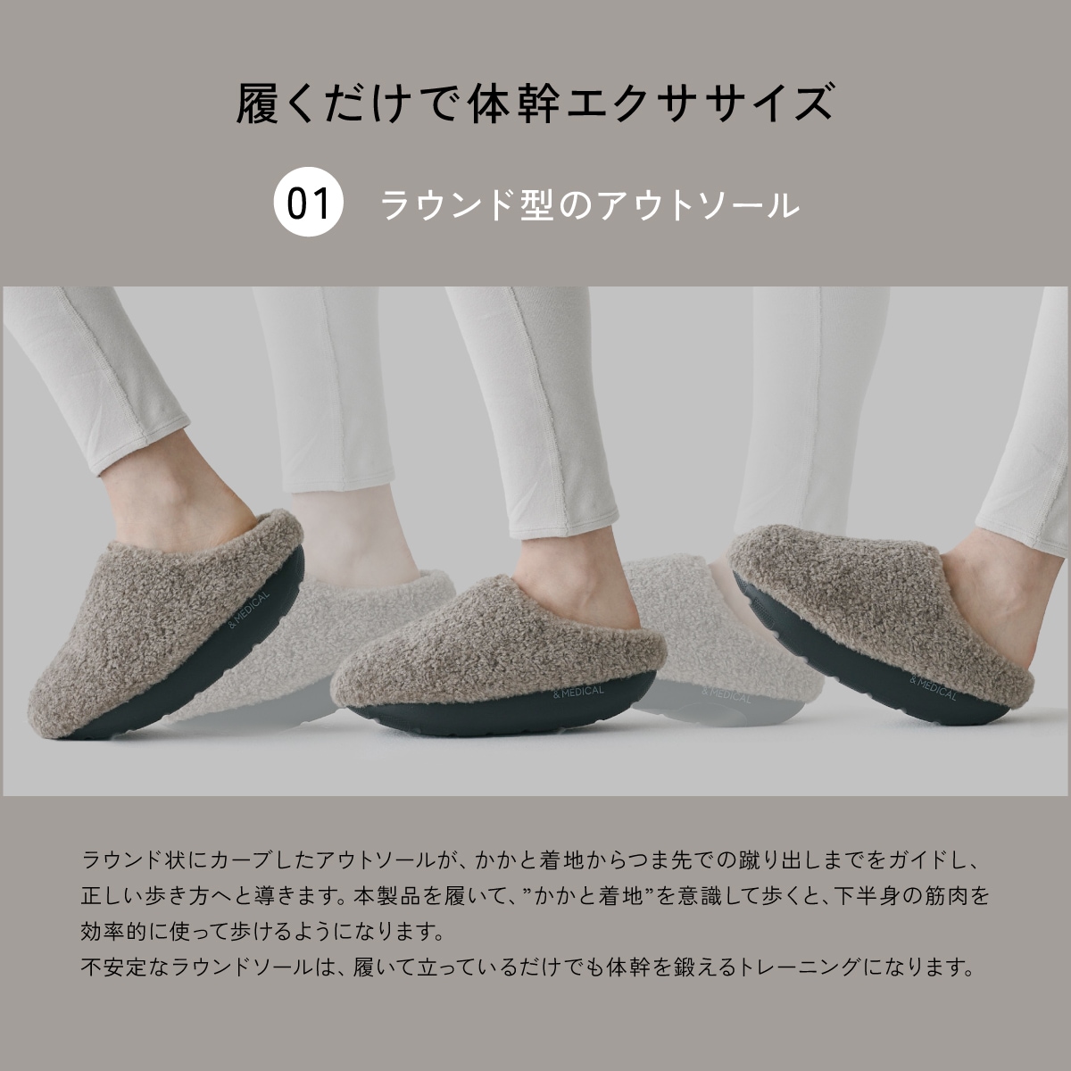 &MEDICAL KAMOLEG 2.0 カモレグ  BOA CHARCOALGRAY S（22.5～24.0cm）