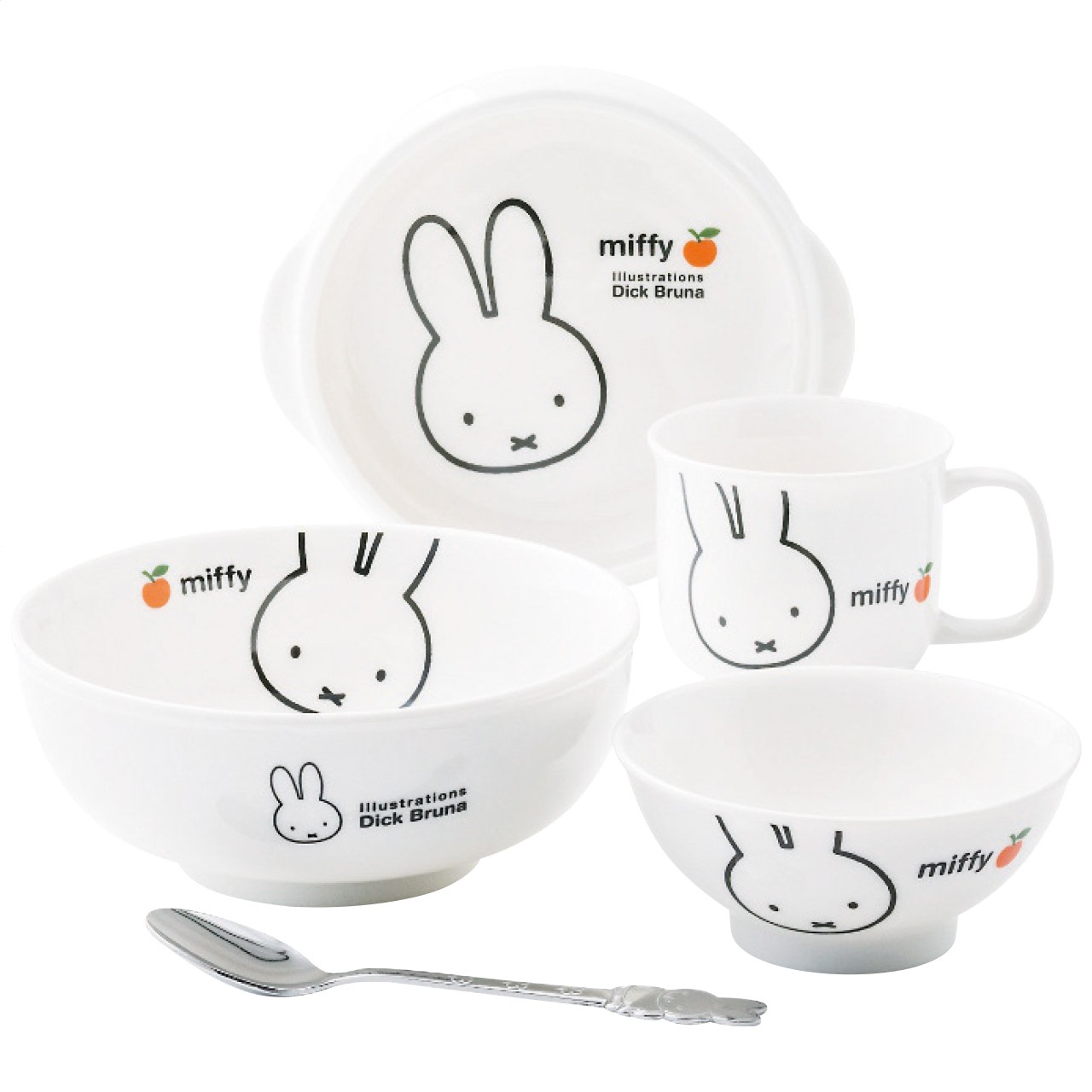 ミッフィーアップル お子様食器ギフトセット