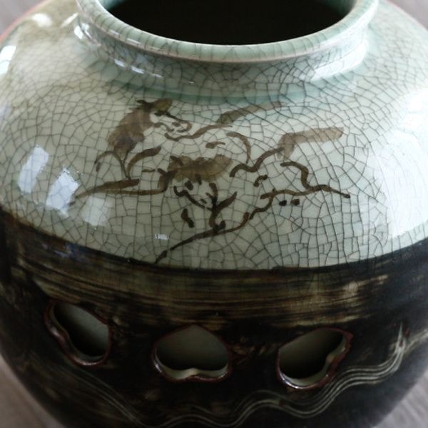 時代物　大堀相馬焼　油壺　江戸時代　無傷 時代物 大堀相馬焼 油壺 江戸時代 無傷 - メルカリ