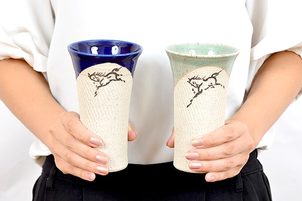 大堀相馬焼 松永窯 大タンブラー 2色セット