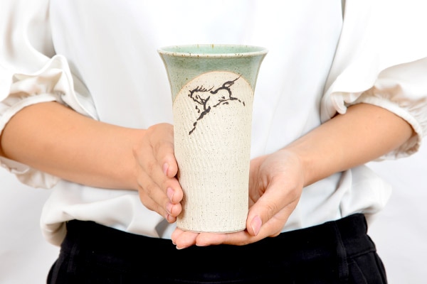 大堀相馬焼 松永窯 大タンブラー(グリーン)