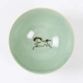 大堀相馬焼 松永窯 飯碗 青磁色(大)