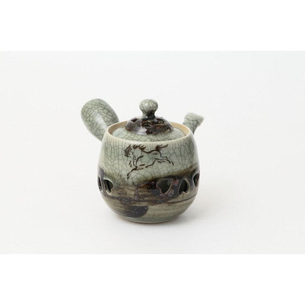 大堀相馬焼 松永窯 茶器揃えセット(二重急須・夫婦二重湯呑み