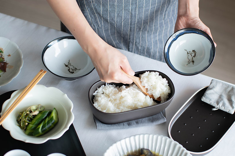 大堀相馬焼 松永窯 飯碗(ブラック) 夫婦揃えペアセット