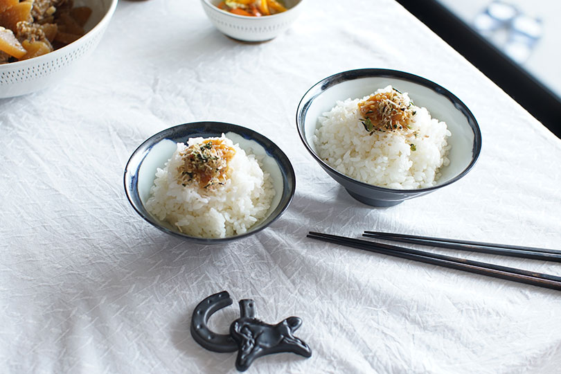 大堀相馬焼 松永窯 飯碗(ブラック) 夫婦揃えペアセット