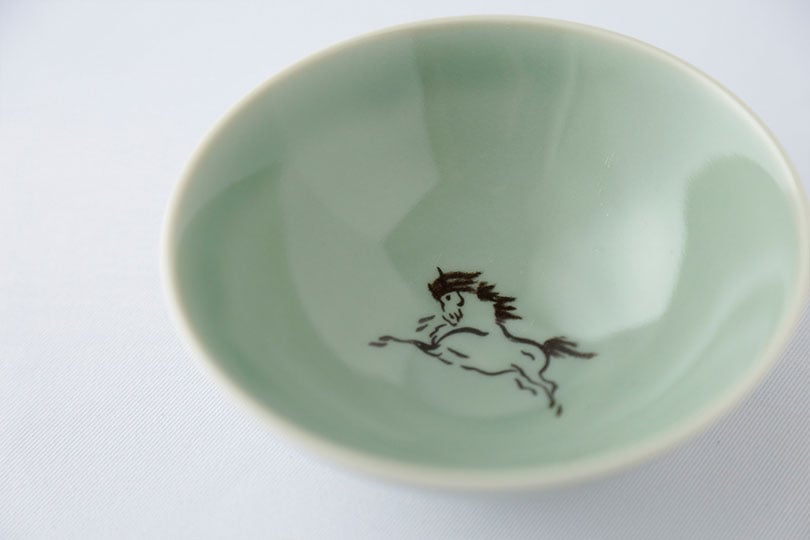 大堀相馬焼 松永窯 飯碗 青磁色(小) | すべての商品 |福島県の伝統工芸