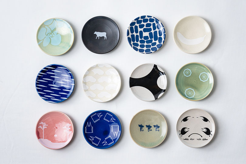 大堀相馬焼 ふくしま焼き物旅マップ 豆皿 単品