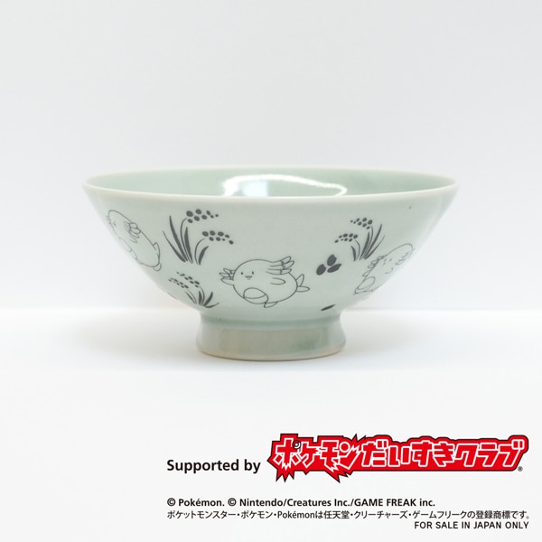 大堀相馬焼 松永窯 ふくしま応援ポケモン「ラッキー」の飯碗(大)