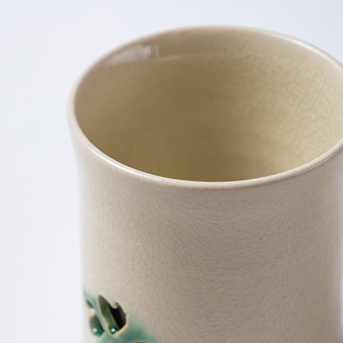 大堀相馬焼 松永窯 二重湯呑み【アイボリー】小 | すべての商品 |福島