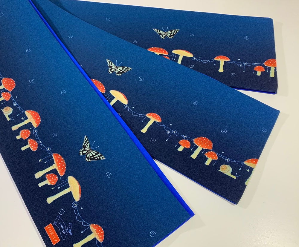 some-pri 半幅帯「ベニテングタケ」ブルー系【受注生産品】 追加画像1