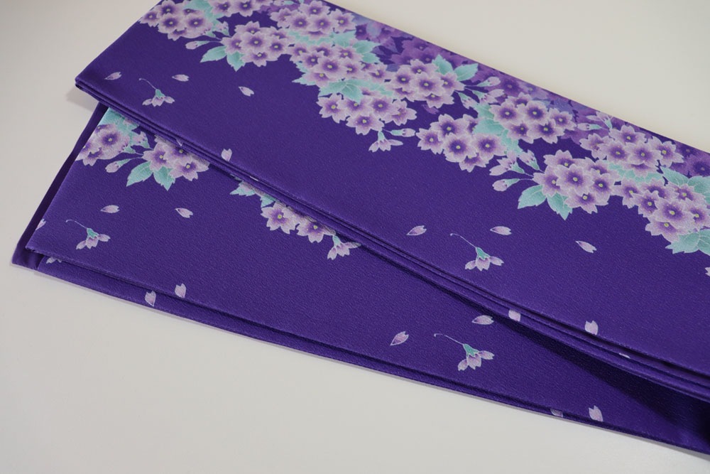 some-pri 半幅帯「桜尽くし」本紫【受注生産品】 追加画像2