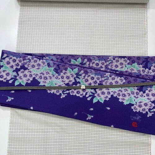 some-pri 半幅帯「桜尽くし」本紫【受注生産品】 追加画像3